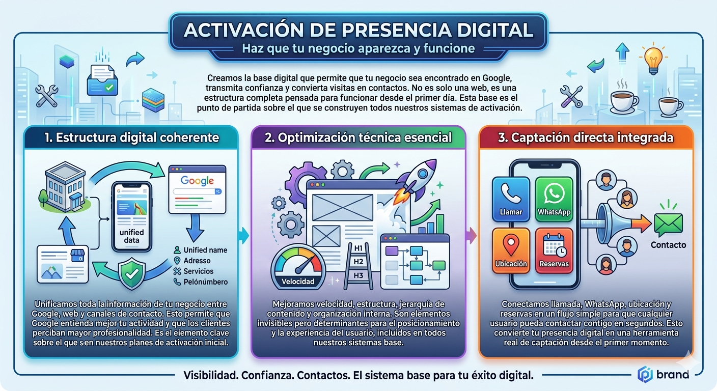 Activación de presencia digital